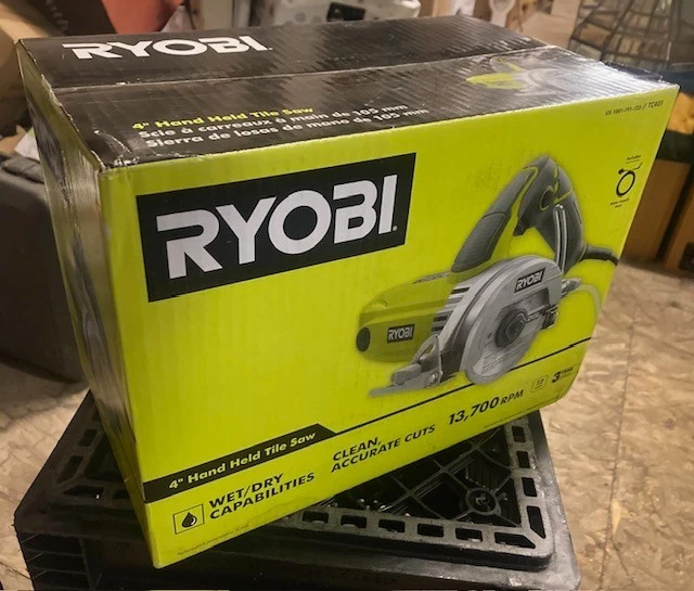 RYOBI 12 amperios 4 pulgadas Sierra para azulejos húmedos con cable de hoja Foto 1 de 1