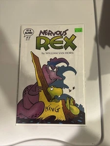 Nervous Rex #1 by William Van Horn - Vintage 1985 Dinosaur Comic Strips - Picture 1 of 4
