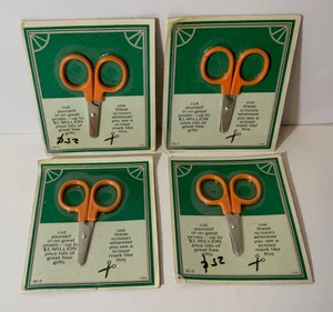 Vintage Miniature Scissors in Packages Lot (4) Promotional No Company Name SC-3 - Picture 1 of 3