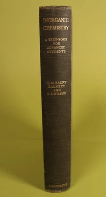 Inorganic Chemistry by E de Barry Barnett & CL Wilson Vintage 1958 Hardcover - Imagem 1 de 4