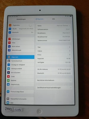 I Pad 2  Guter Zustand  Daten siehe Photo - Bild 1 von 2