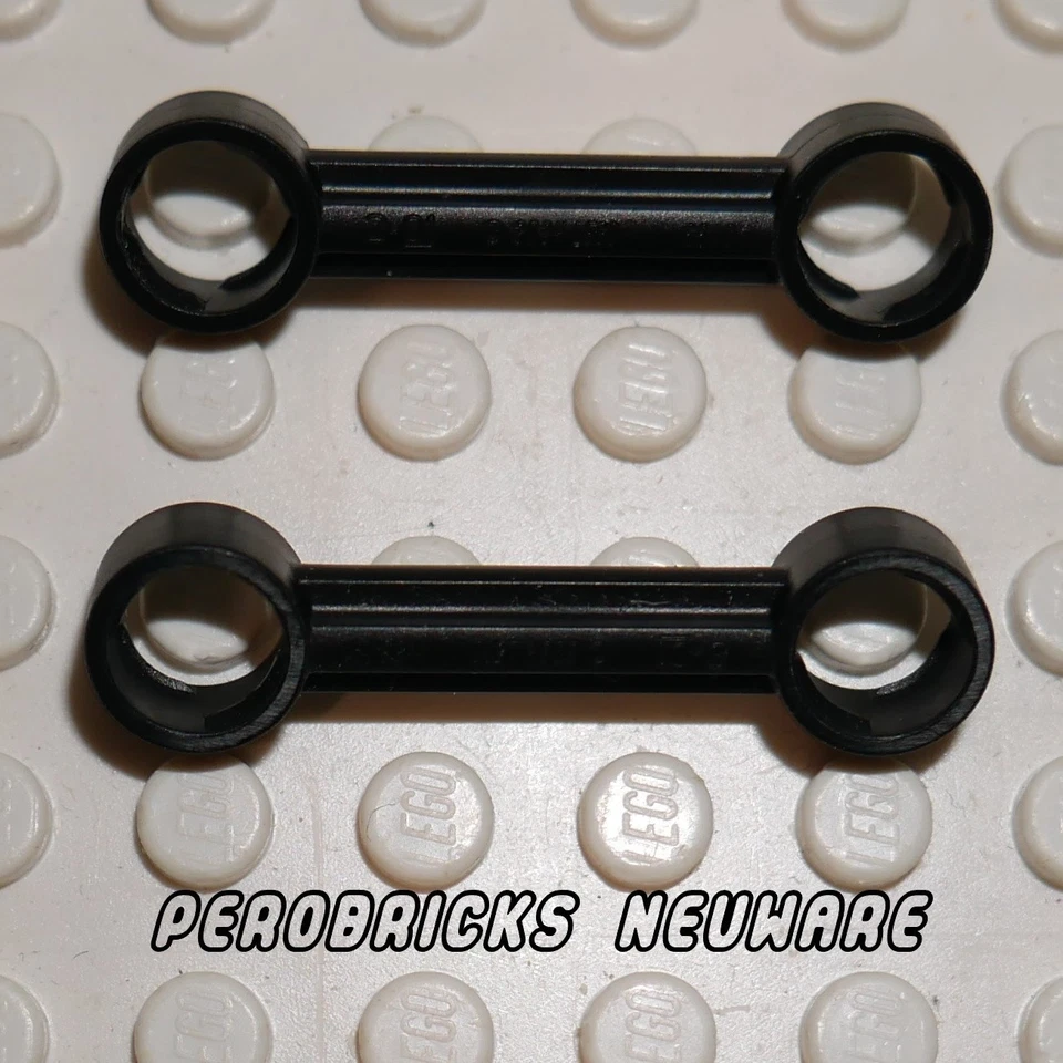 Lego Technic 2x Lenkung #6610 Lenkstange 1x4 Kugelkopf schwarz NEUWARE - Bild 1 von 1
