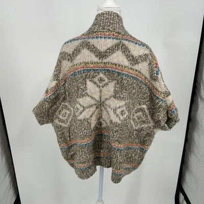 Cárdigan Suéter American Eagle Outfitters Boho Azteca Copo de Nieve XS S De Gran Tamaño Foto 1 de 4