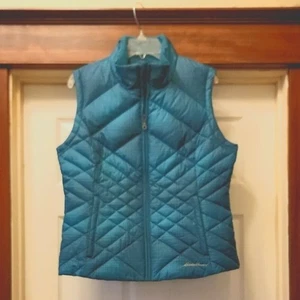 Chaleco acolchado Eddie Bauer verde azulado para mujer L - Imagen 1 de 13