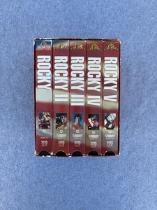 Vintage ROCKY 25th Anniversary Edition Box Set Movies 1-5 VHS, Preowned - Picture 1 of 7