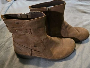 Merrell Kassie Mid wasserdichte Lederstiefel Gr. 7,5 leichte Gebrauchsspuren nie getragen - Bild 1 von 8
