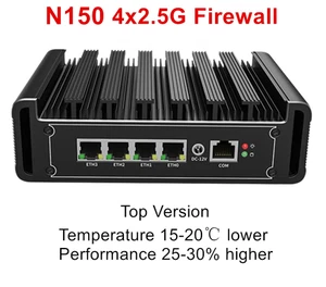 Intel N150 N100 Firewall Equipmen Top Version i226-V Fanless Soft Router Mini PC - Picture 1 of 14