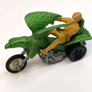 Vintage Rrrumblers Hot Wheels BOLD EAGLE Green With Tan Rider 70s Trike Mattel - Picture 1 of 16