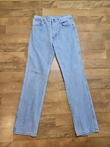 Jeans Wrangler 32 x 34 High Rise vintage años 80 hechos en EE. UU. lavados índigo - Imagen 1 de 16