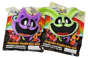 Poppy Playtime Smiling Critters Plush Bag Clip Lot x2 Catnap Hoppy Hopscotch New - Picture 1 of 14