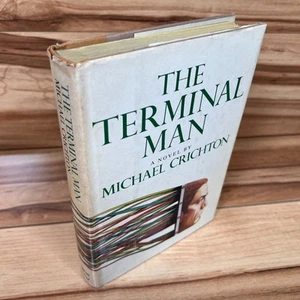 The Terminal Man, Michael Crichton 1972 First Trade Edition Hardcover w/DJ - Picture 1 of 18