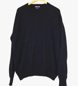 Maglione girocollo uomo Kirkland Signature nero cashmere taglia XL - Foto 1 di 4