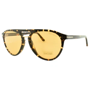 Neu! TOM FORD BURTON TF697 52F 56-18-145 Havana Aviator Vollrahmen Damen - Bild 1 von 4