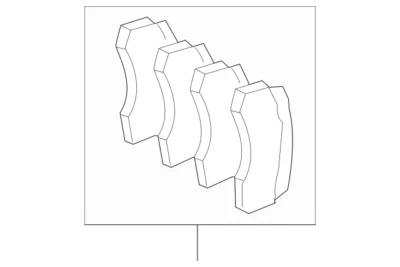 Pastillas de freno delanteras originales Mercedes-Benz E55 AMG 2003-2006 OE 003420712041 Foto 1 de 3