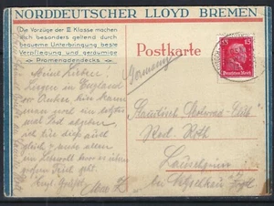 B&D: 1924-1931 Posten 21 Deutschland Seapost ("Seepost") Karten & Hüllen - Bild 1 von 16