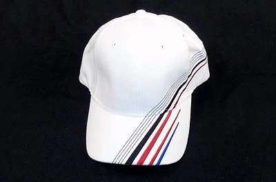 Gorra de béisbol/golf ~ 6 paneles 100 % algodón ~ rayas bordadas NUEVA #BX002 Foto 1 de 4