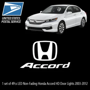 2 pairs Non-Fading Car Door LED Light Projector Welcome Lamp For Accord 2003-12 - Picture 1 of 5