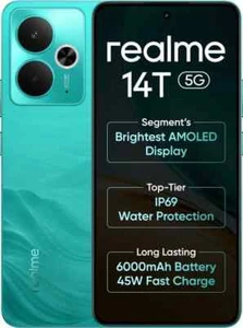 realme 14T 5G (Green 256GB 8GB RAM) Dimensity 6300 Processor Global Version - Picture 1 of 10