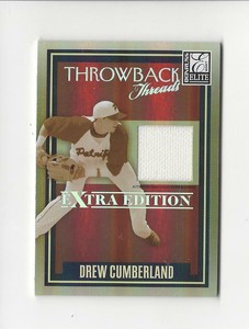 2007 Elite Extra Edition Throwback Threads #4 Drew Cumberland JERSEY /500 