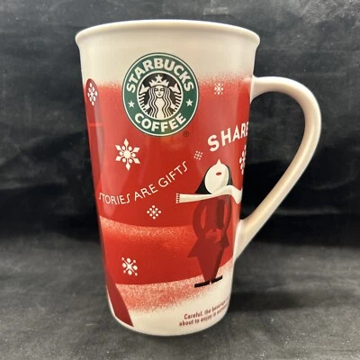 Taza Starbucks Café Vacaciones 2010 Cuentos de Navidad Regalos Compartir Alta 16oz China Foto 1 de 4