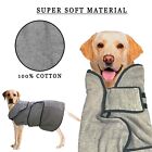 Super Absorbent Drying Dog Bath robe Towel Clothes Puppy Coat Apparel