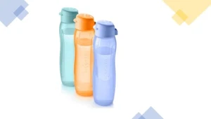 Tupperware Gen I ECO Drink Bottle 750ml Water Bottle with Flip Top Cap DIY New - Picture 1 of 13