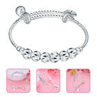  Baby Girl Bracelets for Infants Toddler with Heart Charm Silver Cute Child