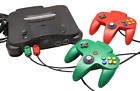 Nintendo 64 Console N64 System Bundle With 2 Original Controllers & Cables Works