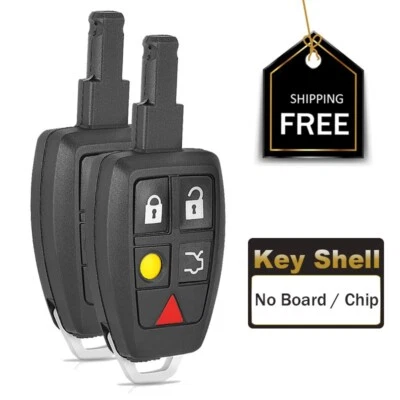 2 for Volvo C30 S40 V50 C70 2004 2005 2006 2007 - 2013 Remote Key Shell Case Fob - Image 1 of 3