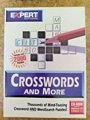 Crosswords & More CD-ROM Windows Expert Software 1997 - Image 1 of 4