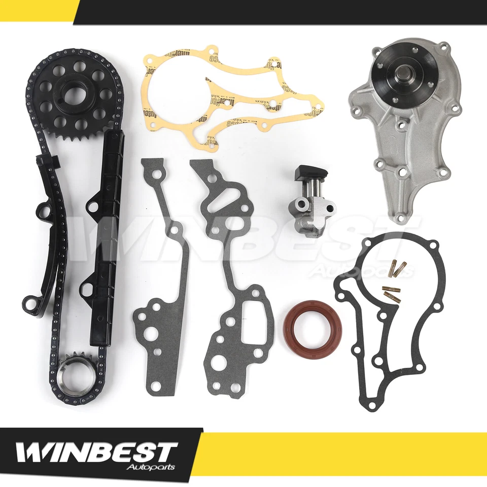 Kit de cadena de distribución con bomba de agua para camioneta Toyota Celica 1983-1984 2,4 L 22R Foto 1 de 4