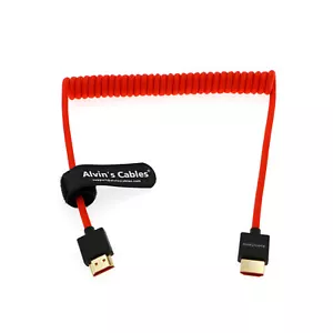 8K 2.1 Full HDMI Braided Coiled Cable for Atomos Ninja V Canon 4K 60P from Z CAM - Picture 1 of 7