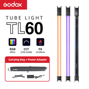 4pcs Godox TL60 Pavo Tube Light handheld RGB Led video Light 2700-6500K+Remote