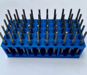 KEMMER PRAZISION DMFBM240009002 2.4mm Carbide Router Diamond End Mill Bits 50pc - Picture 1 of 3