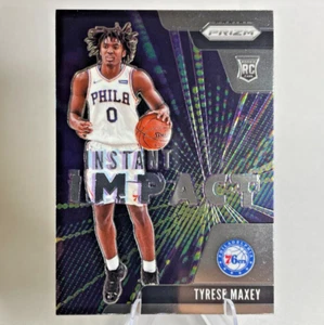 2020-21 Panini Prizm #16 Tyrese Maxey Instant Impact Philadelphia 76ers Rookie - Picture 1 of 3