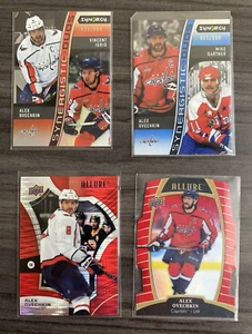 2019-2024 Ovechkin (4) Card Lot - UD Allure Red Rainbow Die-Cut Synergy Duo /999 - Picture 1 of 10