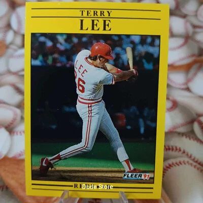 1991 Fleer - Terry Lee #70 - Cincinnati Reds - Image 1 of 2