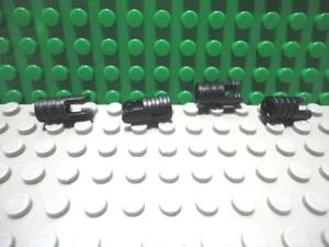 Lego 4 Black technic cylinder 2 locking fingers connector NEW - Picture 1 of 1