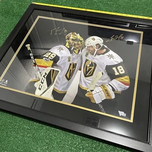 Marc-Andre Fleury James Neal Vegas Golden Knights Autograph 16x20 (Fanatics COA) - Picture 1 of 7
