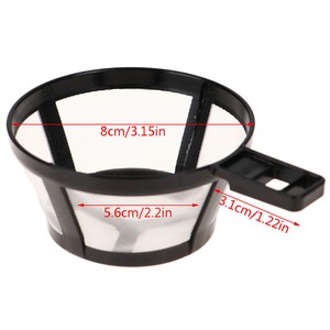 1Pcs Reusable Nylon Coffee Pot Filter Holder Mesh With Handle Strai-cd