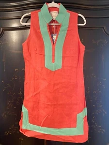 $198 SAIL to SABLE Sleeveless Classic Tunic | Coral | Small - Picture 1 of 5