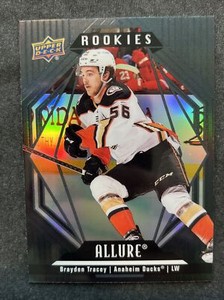 22-23 UD Allure Hockey Rookies Black Rainbow 111 Brayden Tracey