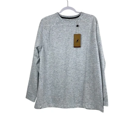 Kangol Camisa Hombre Gris Jaspeado Azul Manga Larga Talla S Nueva Con Etiquetas Foto 1 de 4