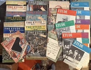 THE ETUDE MUSIC MAGAZINE ~ 36 Music Magazines 1943-1945 1954 VG - Picture 1 of 4