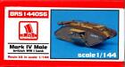 Brengun Models 1/144 Mark Iv Male British Wwi Tank Resin & Photo Etch Model