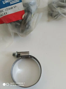 Abrazadera x2 inox 25-40 mm Triumph MG Jaguar Mini Land Rover Morris Austin Ford - Picture 1 of 2