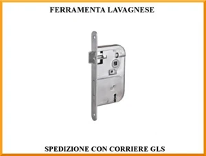 Serratura patent placca corta quadro 8 mm entrata 30-35-40-45-50-60 mm - Imagen 1 de 4
