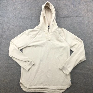 Converse Jack Purcell Sweatshirt Mens Small Beige Henley Hoodie Hooded Skate * - Picture 1 of 13