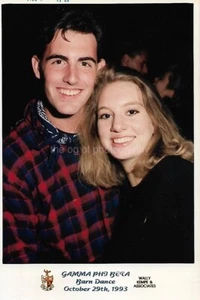 SORORITY GIRL PORTRAIT Gamma Phi Beta 90's FOUND PHOTO Color ORIGINAL 53 53 Y - Bild 1 von 1