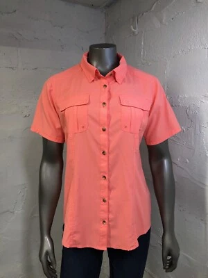 Camisa de pesca mediana para mujer Gander Mountain Guide Series ventilada coral de secado rápido Foto 1 de 4